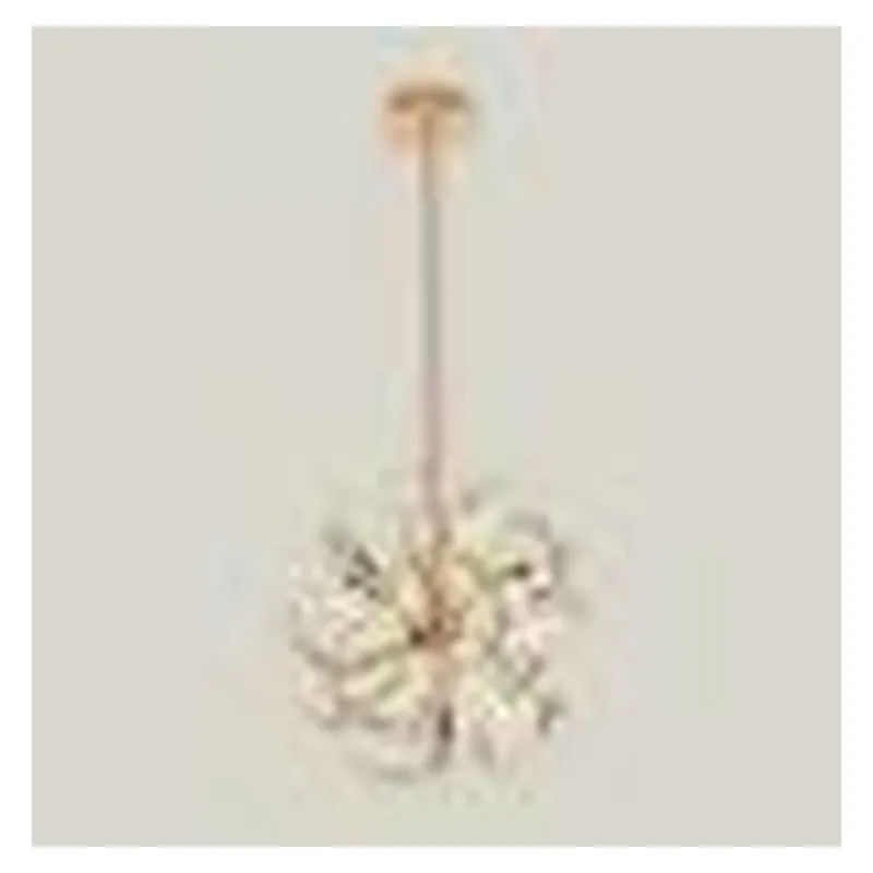 Pendente LED de Metal e Acrílico Dourado 69W 3500K Bivolt 60x60cm - Sindora DCD01279
