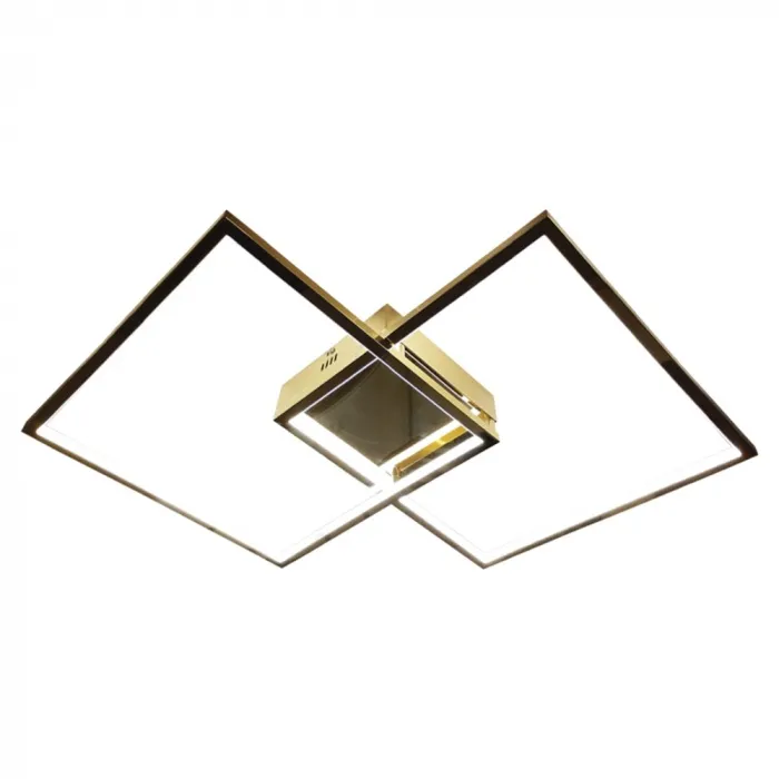 Plafon 60x60CM 39W 3000K 3900LM BIVOLT INOX CHAMPAGNE+SILICONE LED INTERNO CX:43x43x09CM 2,8KG Sindora DCX01291