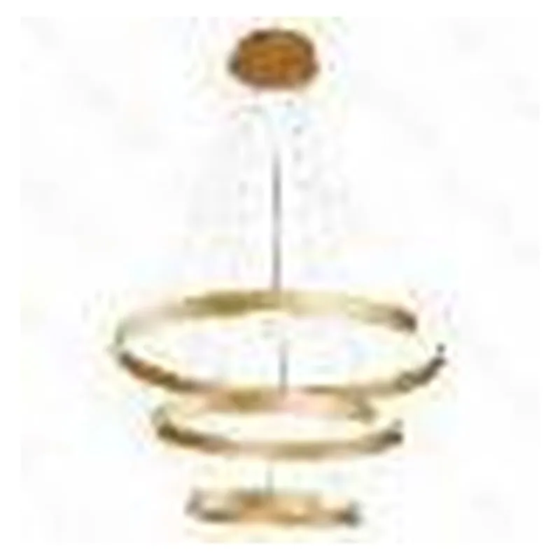 Lustre LED de Alumínio Dourado e Silicone 94W 3000K Bivolt 40x60x80cm - Sindora DCD03042
