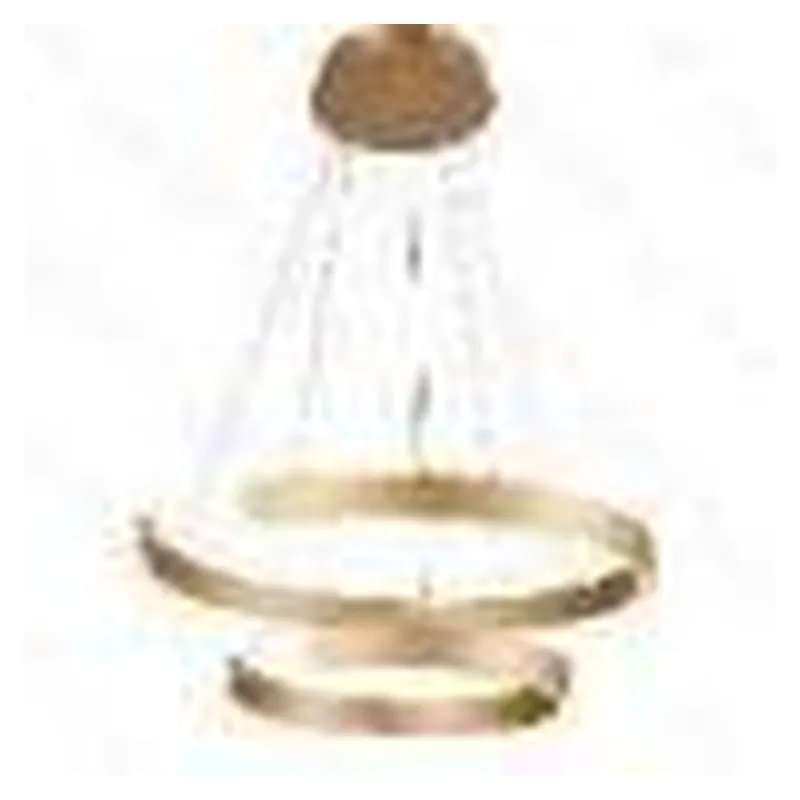 Pendente LED de Alumínio Dourado e Silicone 60W 3000K Bivolt 40x60cm - Sindora DCD03043