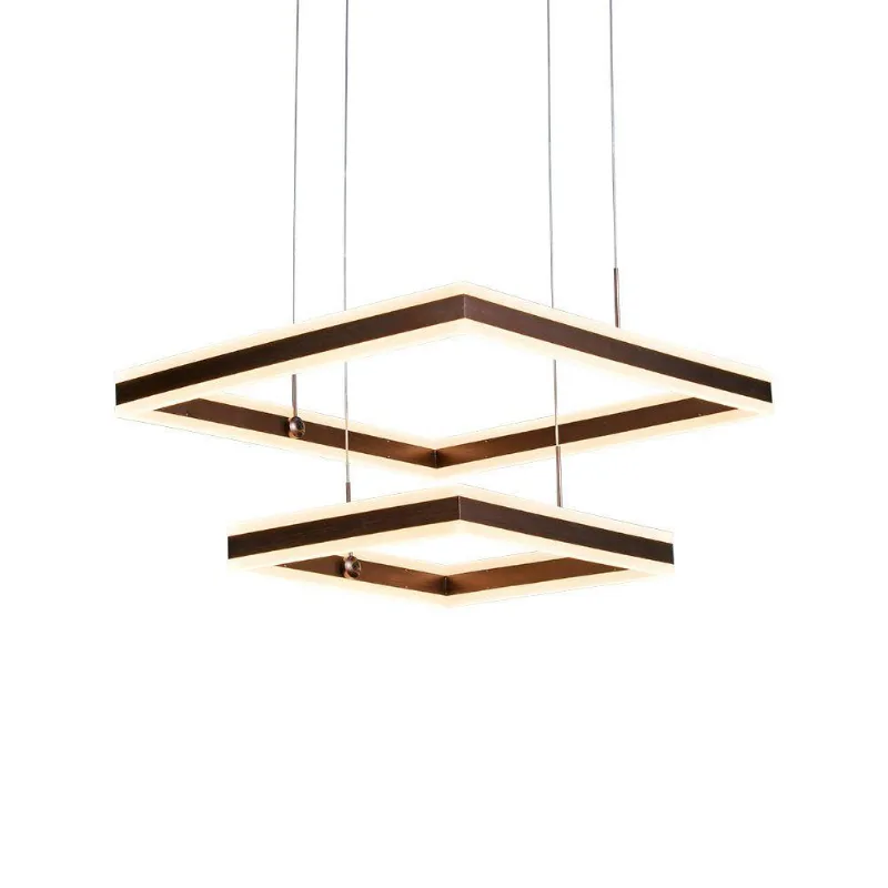 Lustre Pendente Sindora Dcd03046 Marrom Led Bivolt