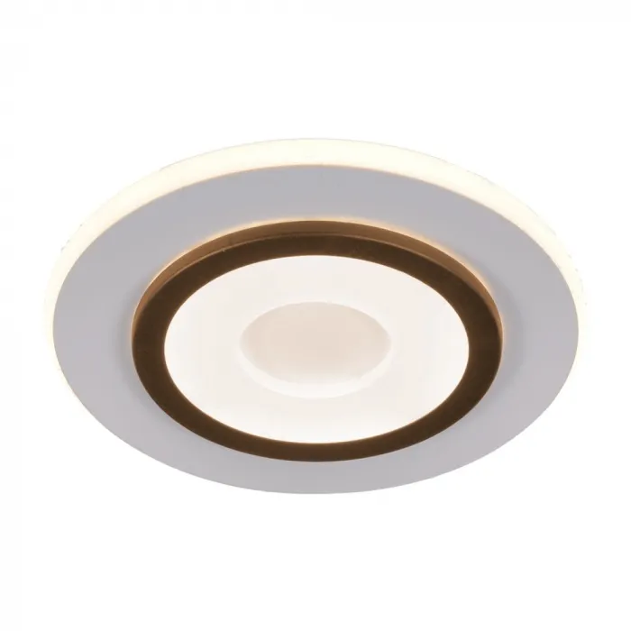Arandela Ø24CM 27W 3000K 2700LM BIVOLT METAL BRANCO E MARROM+ACRILICO CX:25x5,5x25CM 0,9KG Sindora DCB03057