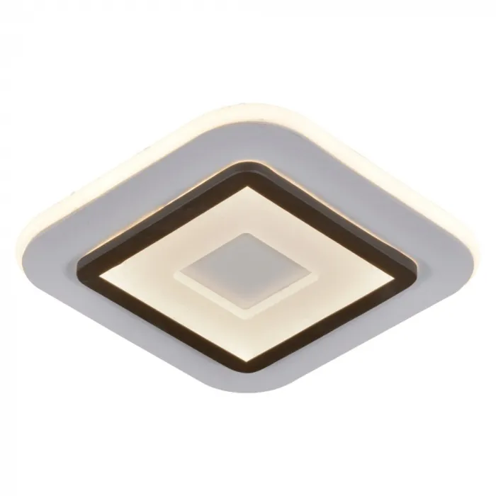 Arandela Ø24CM 27W 3000K 2700LM BIVOLT METAL BRANCO E MARROM+ACRILICO CX:25x5,5x25CM 1,1KG Sindora DCB03060