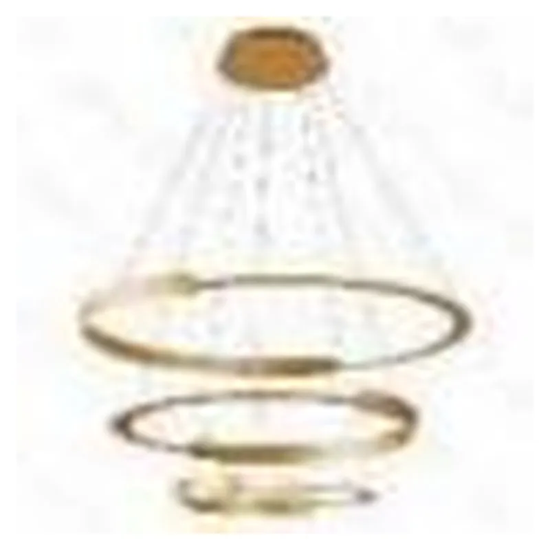 Lustre LED de Alumínio Dourado e Silicone 226W 3000K Bivolt 40x60x80cm - Sindora DCD03087