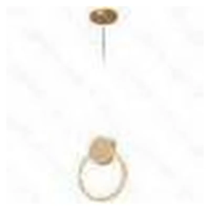 Pendente LED de Metal Dourado e Silicone 12W 3000K Bivolt 26x20cm - Sindora DCD03095