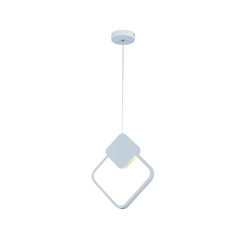 Pendente LED de Metal Branco e Silicone 14W 3000K Bivolt 29x25,3cm - Sindora DCD03100
