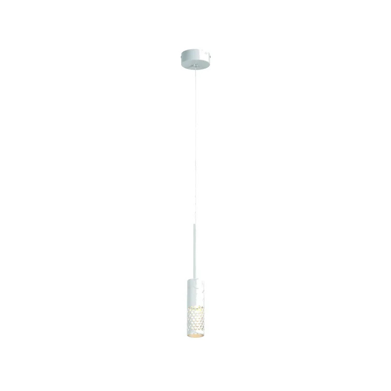 Pendente LED de Metal Branco e Acrílico 6W 3000K Bivolt 5x16,5x19cm - Sindora DCD01806