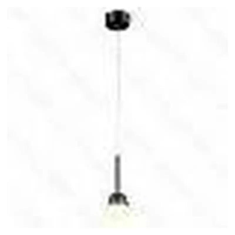 Pendente LED de Metal Preto e Acrílico 6W 3000K Bivolt 8x6x14cm - Sindora DCD01816