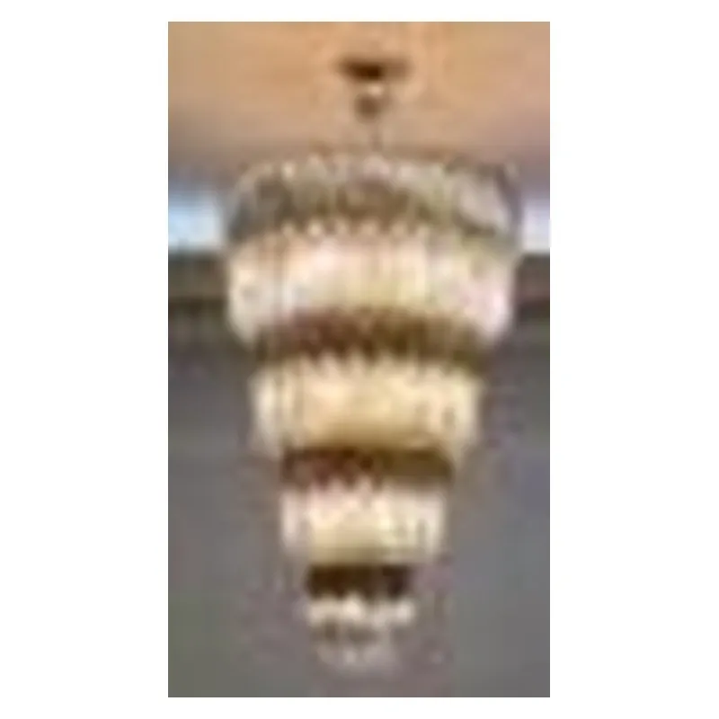 Lustre de Cristal e Metal Dourado 57 Lâmpadas E14 100x180cm - Sindora DCD00253