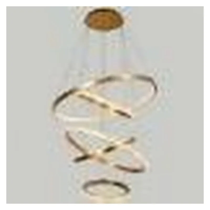 Lustre LED de Alumínio Dourado 140W 3000K Bivolt 100cm - Sindora DCD02820