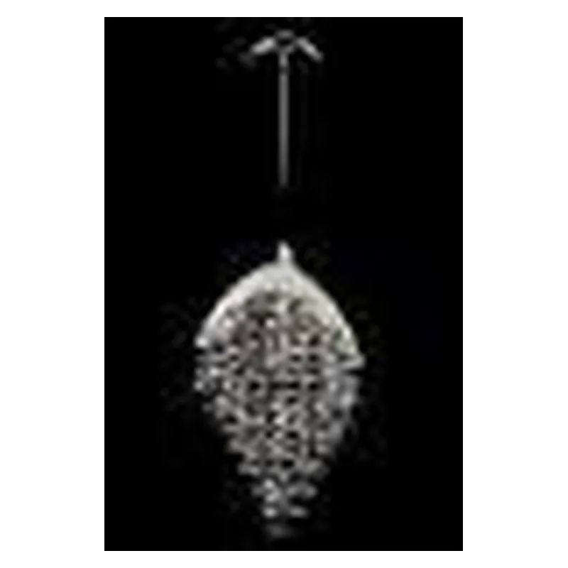 Pendente LED de Cristal e Inox Cromado 7W 3000K Bivolt 30x44cm - Sindora DCD02810