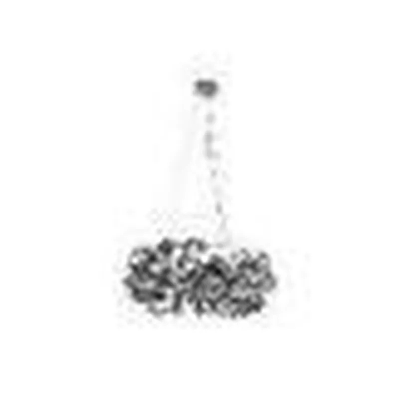 Pendente de Cristal e Inox Cromado 18 Lâmpadas G9 80x40cm - Sindora DCD06212
