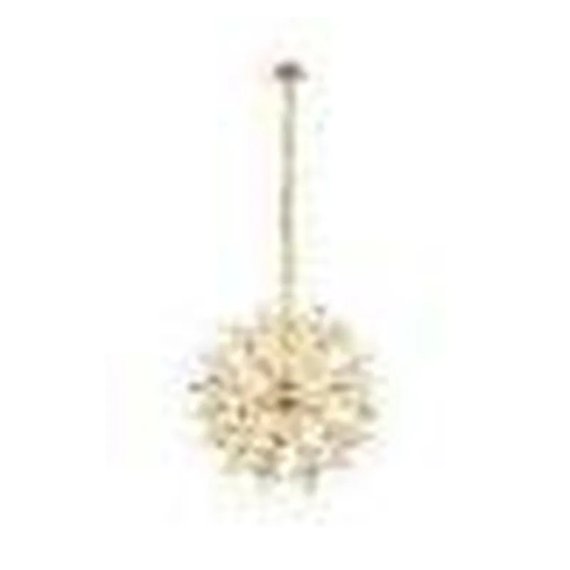 Lustre de Cristal e Metal Dourado 56 Lâmpadas G4 Inclusas 92x92cm - Sindora DCD06216
