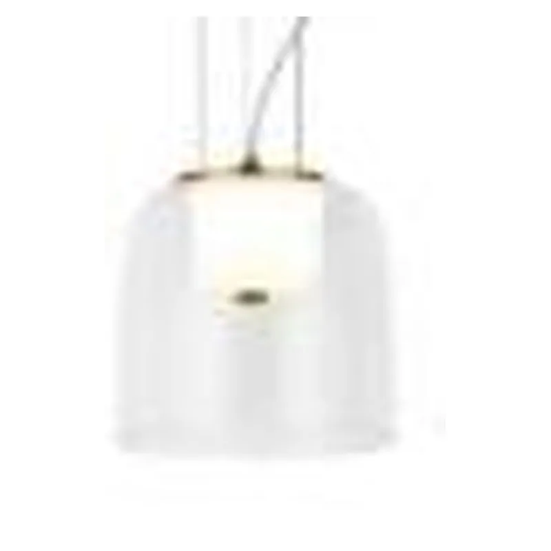 Pendente LED de Vidro Transparente e Metal Bronze 7W 16x17cm - Sindora DCD04067