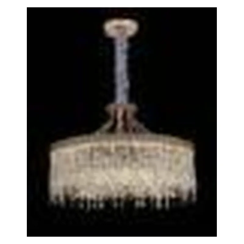 Lustre de Cristal e Metal Dourado 18 Lâmpadas G9 80x62cm - Sindora DCD00283