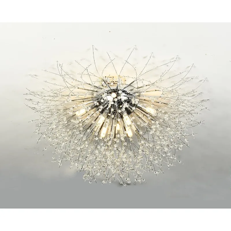 Plafon Ø70CM G9x8 METAL CROMADO+CRISTAL CX:45x34x21CM 4,1KG Sindora DCX00782