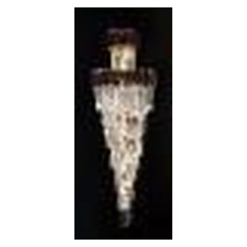 Lustre de Cristal e Metal Preto 22 Lâmpadas E14 65x180cm - Sindora DCD00493