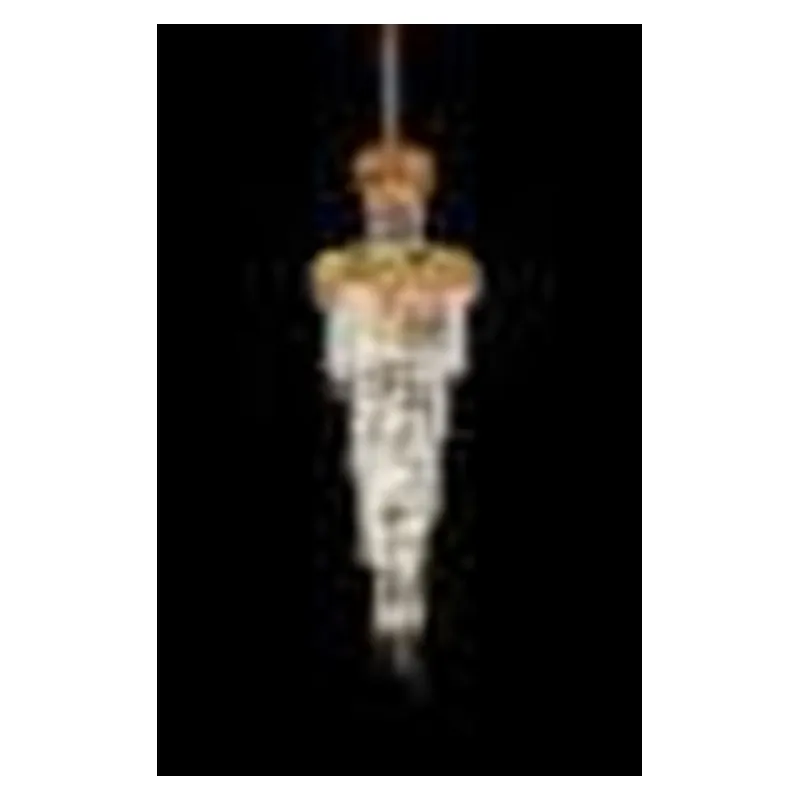 Lustre de Cristal e Metal Dourado 22 Lâmpadas E14 65x180cm - Sindora DCD00492