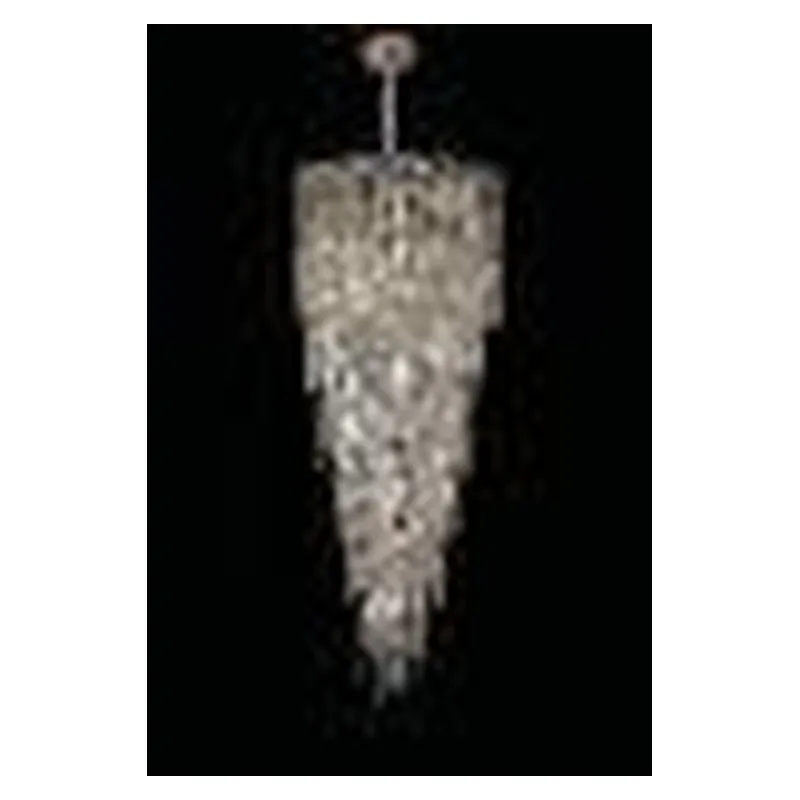 Lustre de Cristal e Metal Cromado 31 Lâmpadas E14 60x160cm - Sindora DCD00291