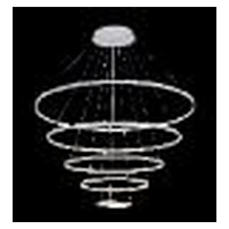 Lustre LED de Alumínio Branco e Silicone 188W 3000K Bivolt 20x40x60x80x100cm - Sindora DCD03110