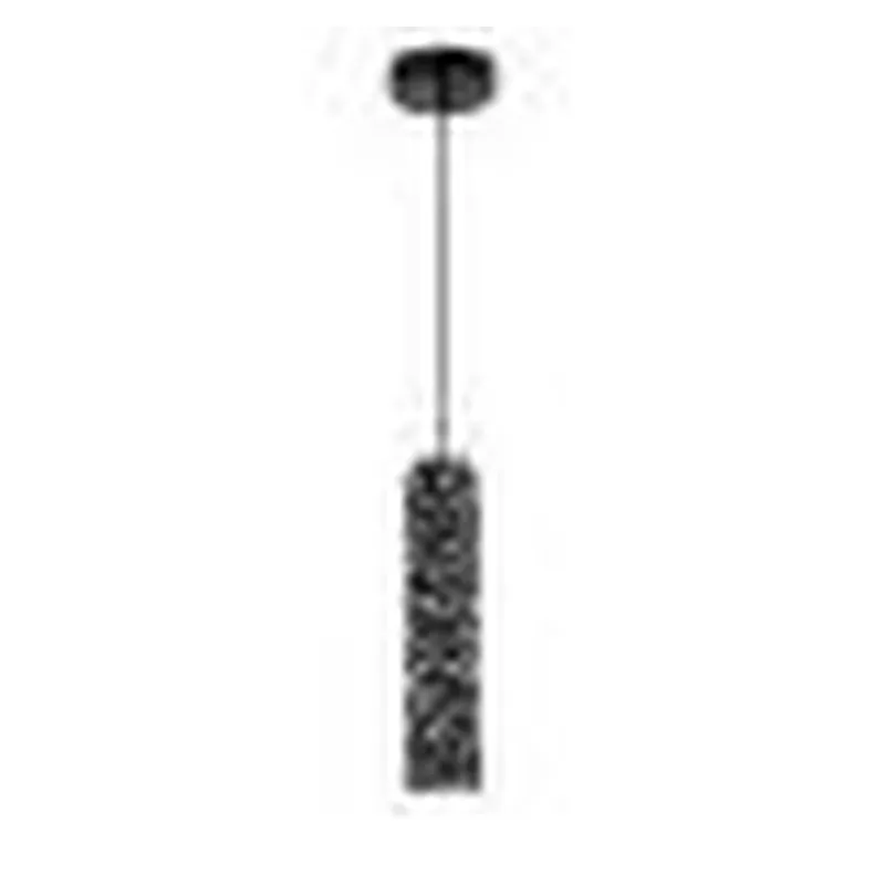 Pendente de Metal e Concreto Preto 1 Lâmpada E27 Inclusa 5W 3000K 6x30cm - Sindora DCD04077