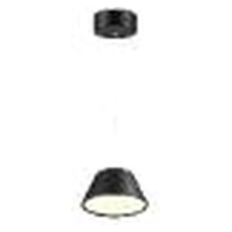 Pendente LED de Metal Preto e Acrílico 9W 3000K Bivolt 16x10cm - Sindora DCD01827