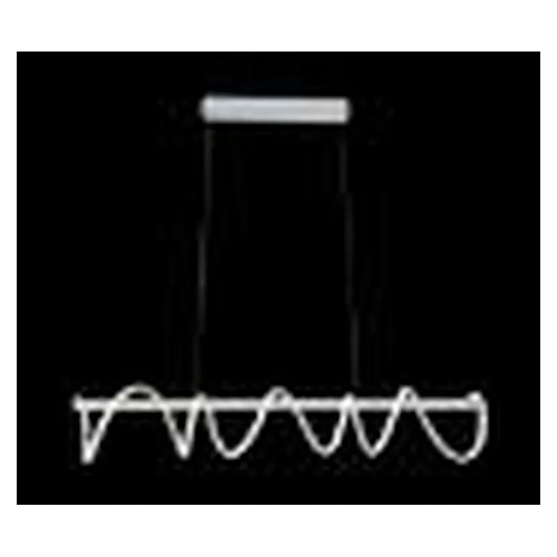Pendente LED de Alumínio Branco e Silicone 125W 3000K Bivolt 120x18cm - Sindora DCD03070