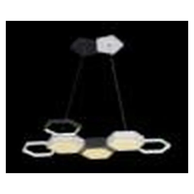 Pendente LED de Alumínio Preto e Branco, Silicone e Acrílico 67W 3000K Bivolt 78x40x25cm - Sindora DCD03183