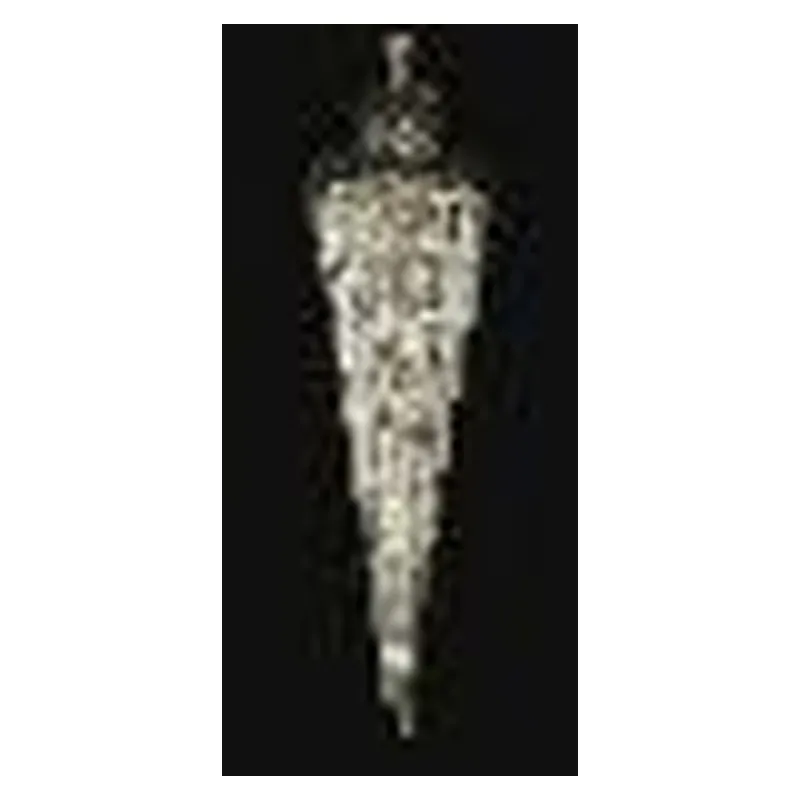 Lustre de Cristal e Metal Preto 34 Lâmpadas E14 80x240cm - Sindora DCD06514