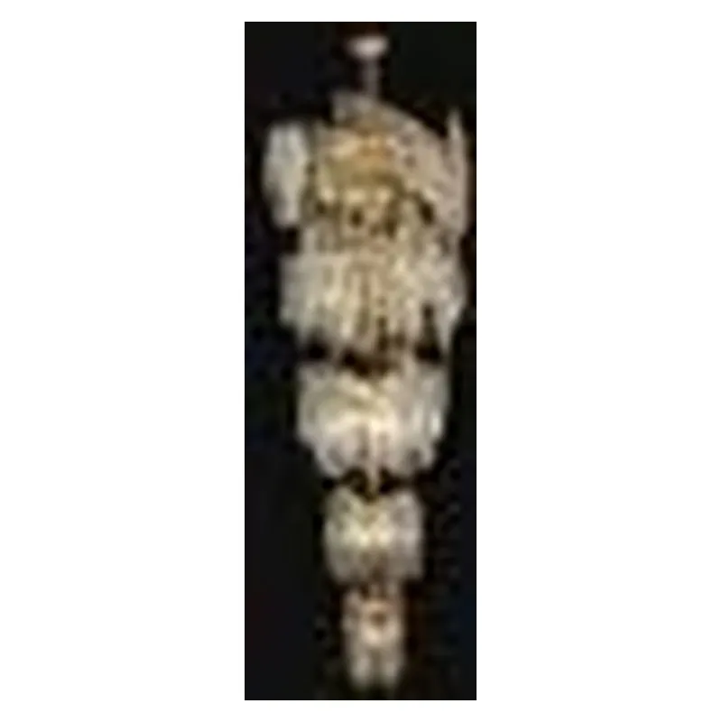Lustre de Cristal e Metal Dourado 40 Lâmpadas E14 80x200cm - Sindora DCD06516