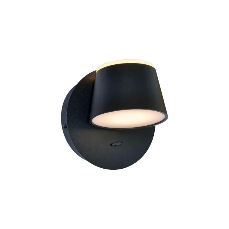 Arandela Sindora Dcb03258 Led Com Interruptor Preta Bivolt - SINDORA
