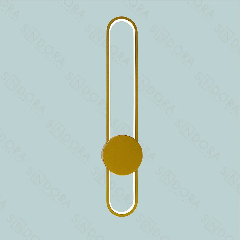 Arandela 10x60CM 24W 1800LM 3000K BIVOLT METAL DOURADO+SILICONE Sindora QB05474