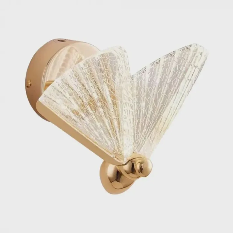Arandela Led Metal Dourada C/Acrilico 6W 3000K Biv. 20X17CM Ref. DCB03247 - Sindora - SINDORA