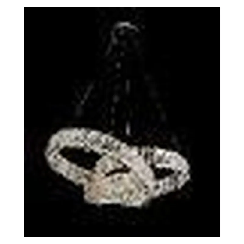 Pendente LED de Cristal e Metal Cromado 70W 3000K Bivolt 60cm - Sindora DCD02862