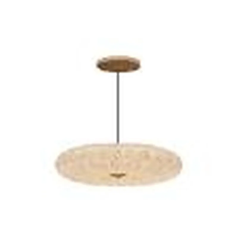 Pendente LED de Metal Branco e Policarbonato 24W 3 Temperaturas (3000K/4500K/6000K) Bivolt 39x18cm - Sindora DCD00355