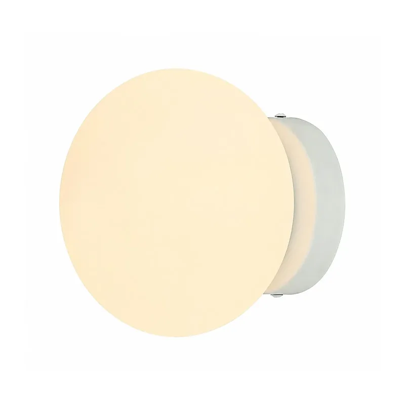 Arandela Ø33x25CM E27x1 METAL BRANCO+VIDRO BRANCO CX:50x36x34,5CM 2,4KG Sindora DCB04120