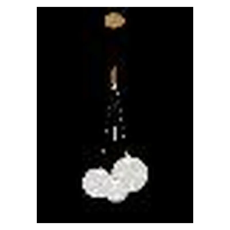 Pendente de Vidro Transparente e Alumínio Bronze 12W 3000K 33x25cm - Sindora DCD04126