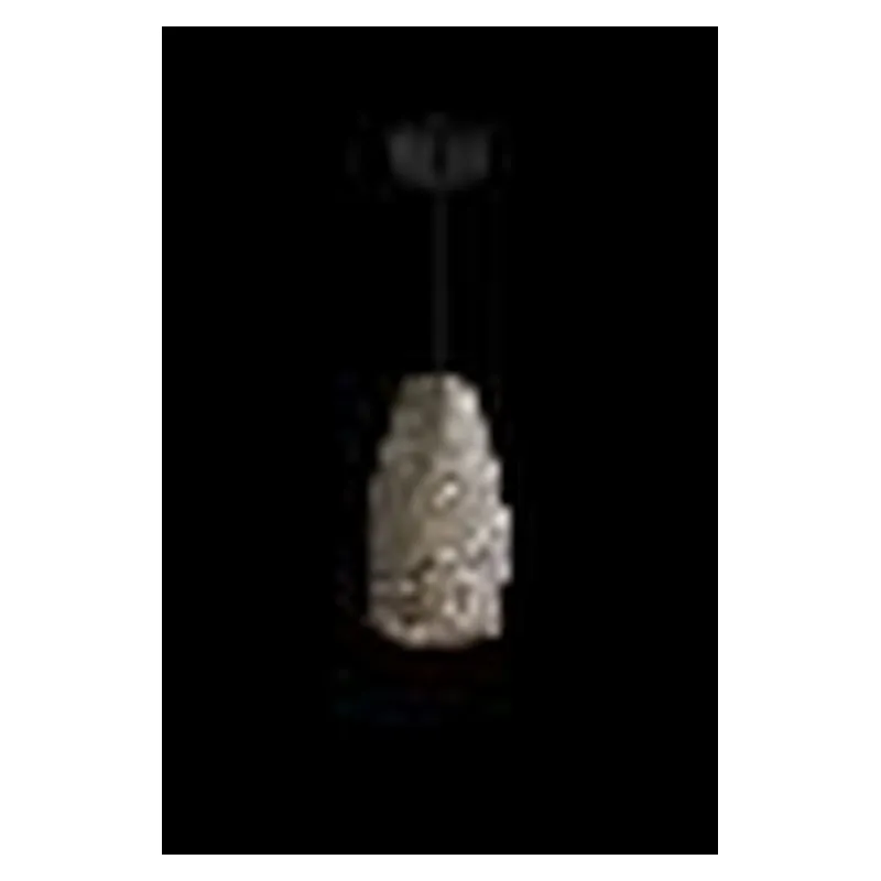 Pendente de Metal e Concreto com Pedra 1 Lâmpada E27 12x26cm - Sindora DCD02627