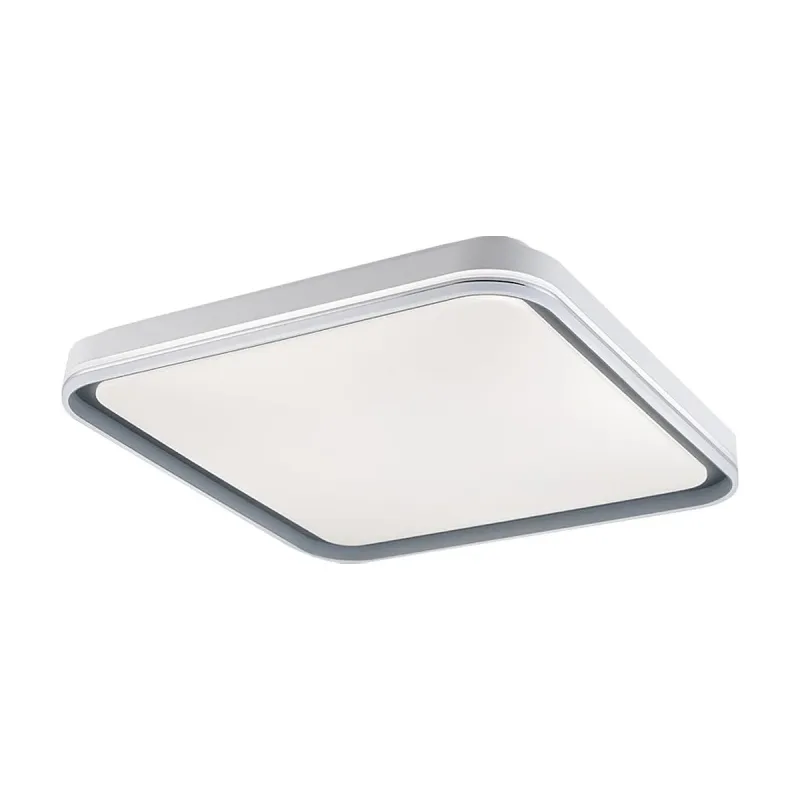 Plafon 50x50x8CM 45+45W 4500LM 3000K 4000K 6000K BIVOLT METAL CINZA+ACRILICO CX:56x48x56CM 2,3KG Sindora DCX02318