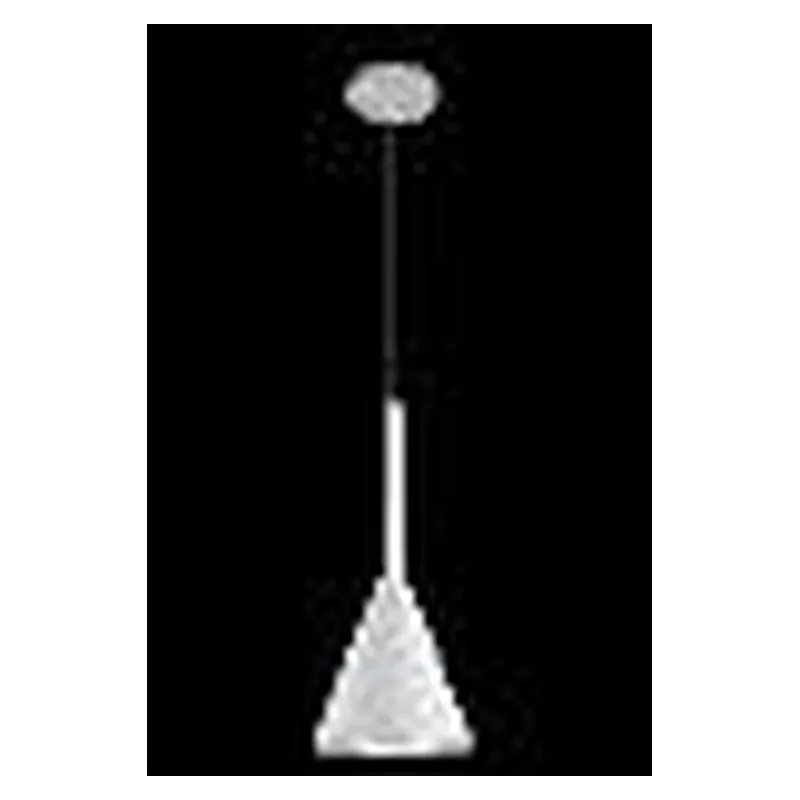 Pendente de Metal e Concreto Branco 1 Lâmpada E27 15x35cm - Sindora DCD02631