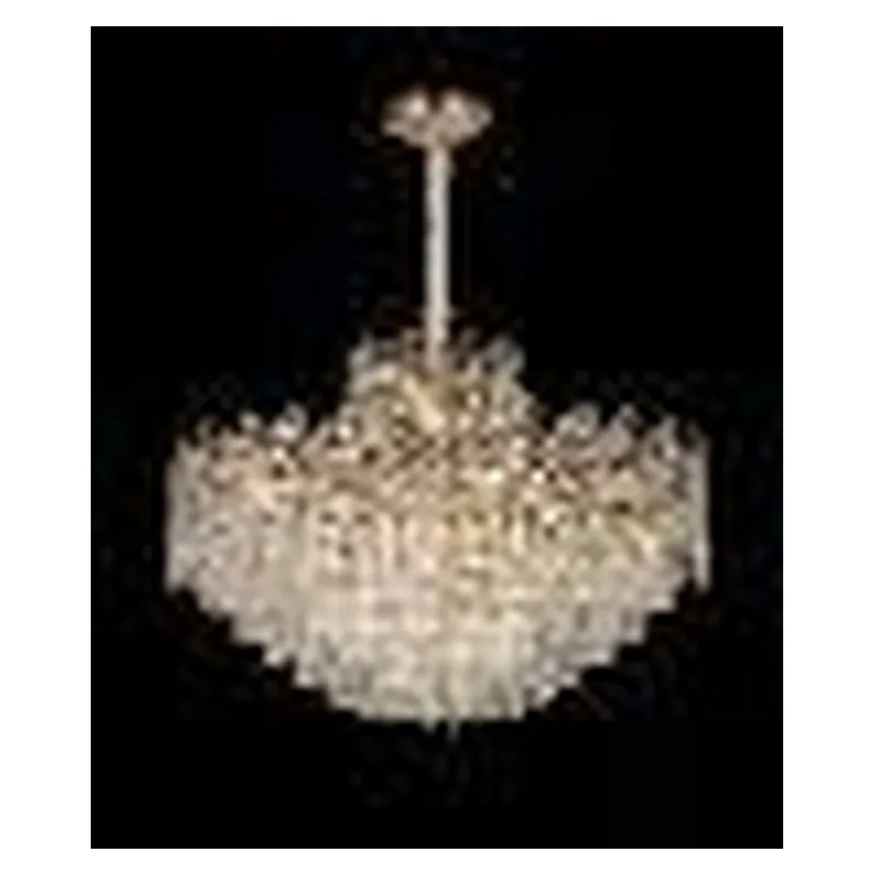 Lustre de Cristal e Metal Dourado 21 Lâmpadas E14 80x63cm - Sindora DCD01023