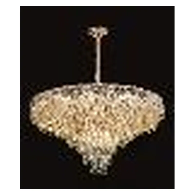 Lustre de Cristal e Metal Dourado 18 Lâmpadas E14 80x42cm - Sindora DCD01033