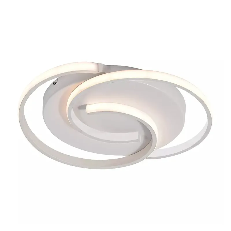 Plafon Ø40x40CM 44W 3000K 6000K 4400LM BIVOLT ALUMINIO BRANCO+SILICONE CX:43x38x8CM 1,7KG Sindora DCX02903