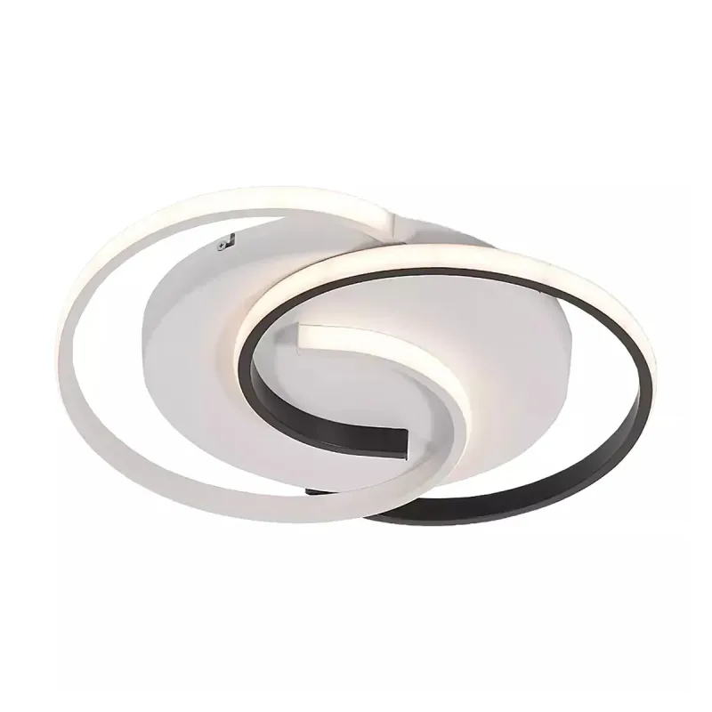 Plafon Ø40x40CM 44W 3000K 6000K 4400LM BIVOLT ALUMINIO PRETO+SILICONE CX:43x38x8CM 1,7KG Sindora DCX02904