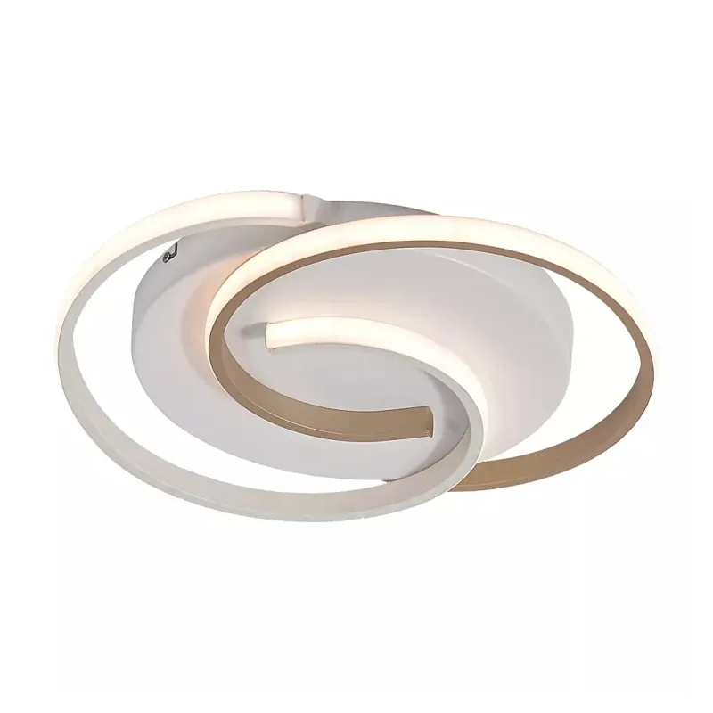 Plafon Ø40x40CM 44W 3000K 6000K 4400LM BIVOLT ALUMINIO DOURADO+SILICONE CX:43x38x8CM 1,7KG Sindora DCX02905