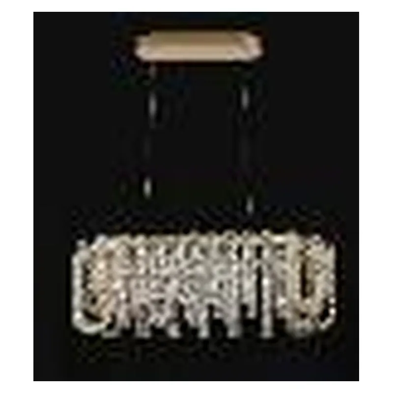 Lustre LED de Cristal e Inox Dourado 90W 3 Temperaturas (3000K/4000K/6000K) Bivolt 79x40x25cm - Sindora DCD01043