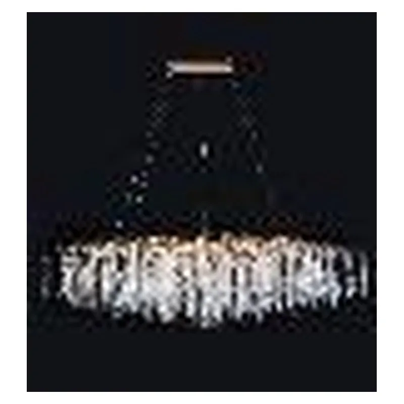 Lustre de Cristal e Metal Dourado 18 Lâmpadas E14 180x55cm - Sindora DCD06566