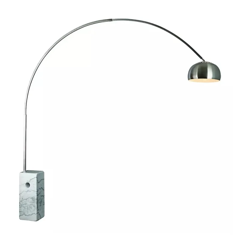 Luminária de Chão de Metal e Mármore 1 Lâmpada E27 230x232cm - Sindora DCD00558