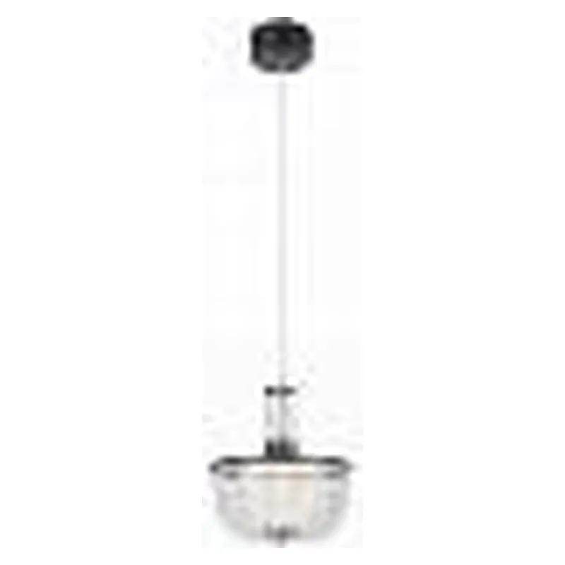 Pendente de Metal Preto e Acrílico 12W 3000K Bivolt 23x25cm - Sindora DCD01836