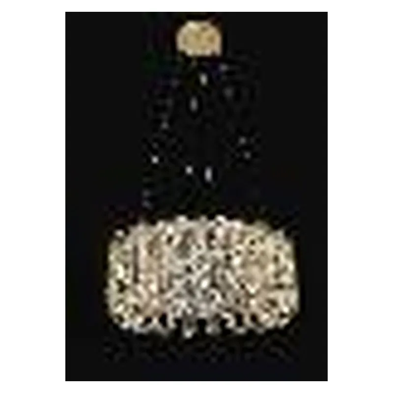 Pendente com LED de Cristal e Inox Dourado 70W 3 Temperaturas (3000K/4000K/6000K) Bivolt 58x25cm - Sindora DCD01041
